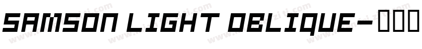 Samson Light Oblique字体转换